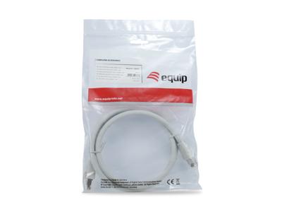 Equip 608017 patch cable, cat8.1, s/ftp (s-stp) rj-45, rj-45, grey, 0.5 m