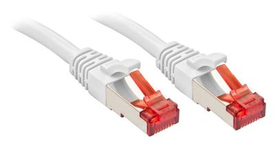 LINDY 47801 RJ45 Netwerkkabel, patchkabel CAT 6 S/FTP 30.00 m Wit Snagless 1 stuk(s)