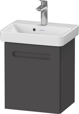 Wastafelonderkast Duravit No.1 Met 1 Deur Links 39x34.6x47.8cm Met Geïntegreerde Greep Mat Grafiet