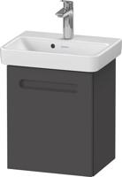Wastafelonderkast Duravit No.1 Met 1 Deur Links 39x34.6x47.8cm Met Geïntegreerde Greep Mat Grafiet - thumbnail