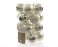 20 kerstballen assortie zilver mi x 60 mm KSD - Ksd - thumbnail