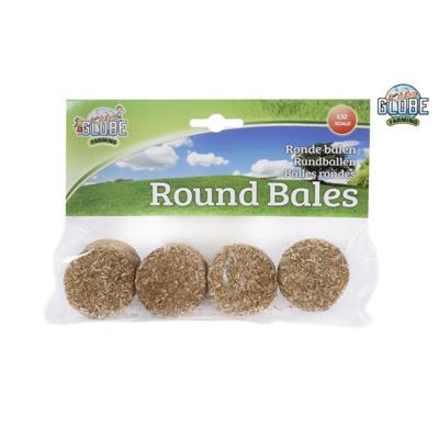Kids Globe ronde balen 4stuks 1:32 Kids Globe ronde balen 4stuks 1:32