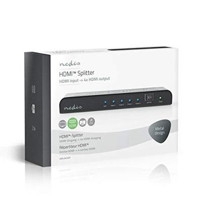 HDMI-Splitter | 4-Poorts - 1x HDMI-Ingang | 4x HDMI-Uitgang | 4K2K@60FPS / HDCP2.2 HDMI-Splitter | 4-Poorts - 1x HDMI-Ingang | 4x HDMI-Uitgang | 4K2K@60FPS / HDCP2.2