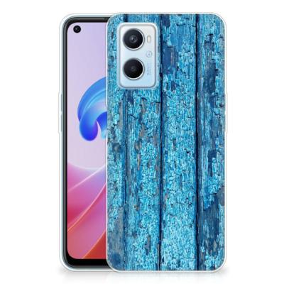 OPPO A96 | OPPO A76 | Bumper Hoesje | Wood Blue