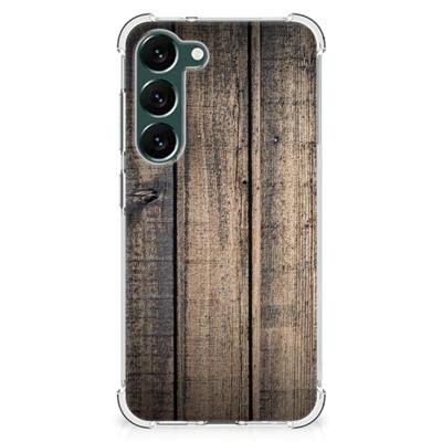 Samsung Galaxy S23 Plus Stevig Telefoonhoesje Steigerhout Samsung Galaxy S23 Plus Stevig Telefoonhoesje Steigerhout
