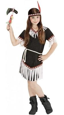 Indiaans meisje zwart