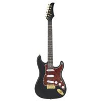 VidaXL Gitaar voor beginners elektrisch met tas 4/4 39" zwart en goud - thumbnail