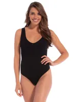 Magic zwarte stringbody mouwloos - Everybody V-neck - Naadloze body brede bandjes - thumbnail