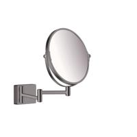 Hansgrohe Addstoris make-up spiegel 3x vergroting brushed black chroom 41791340 - thumbnail