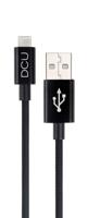 Kabel USB naar 2.0 naar USB C DCU 30402050 Zwart (1M) - thumbnail