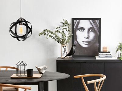 Hanglamp GRAFTON 1 lamp zwart Hanglamp GRAFTON 1 lamp zwart