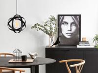 Hanglamp GRAFTON 1 lamp zwart - thumbnail
