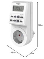 Ansmann 1260-0009 Stopcontact-schakelklok Digitaal Dagprogramma, Weekprogramma 3680 W Toevalsfunctie, Zomer- en wintertijd omzetten, Programmeerfunctie - thumbnail