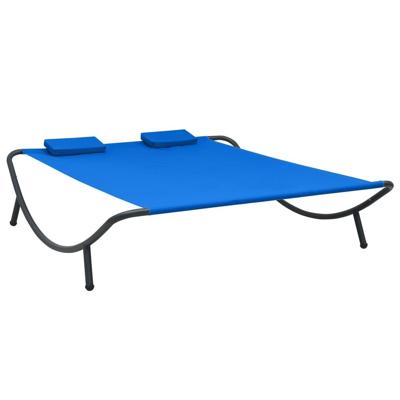 Loungebed stof blauw Loungebed stof blauw