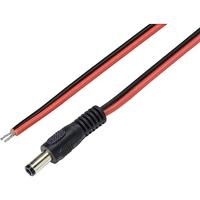 TRU COMPONENTS Laagspannings-aansluitkabel Laagspanningsstekker - Open kabeleinde 5.5 mm 2.5 mm 2.00 m 1 stuk(s) - thumbnail