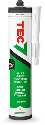 Tec7 patroon universele lijmkit 310ml wit - 535206000