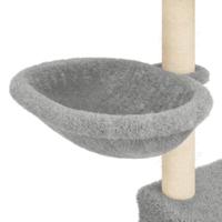 VidaXL Kattenmeubel met sisal krabpalen 83 cm lichtgrijs - thumbnail