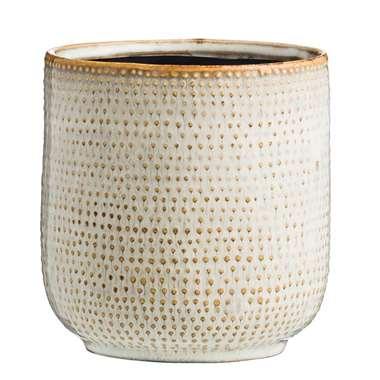 Bloempot Erik - beige - 13x12,5 cm