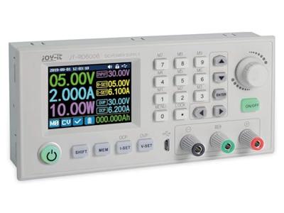 Joy-it RD6006 Labvoeding, regelbaar 0 - 60 V 0 mA - 6 A Op afstand bedienbaar, Programmeerbaar, Smal model Aantal uitgangen: 2 x