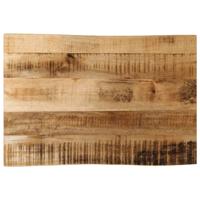 Tafelblad met natuurlijke rand 70x40x3,8 cm massief mangohout - thumbnail