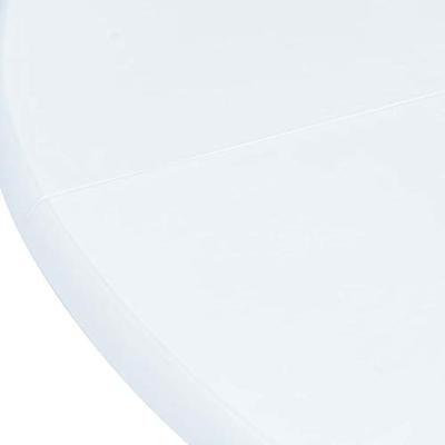 Eettafel 106 cm massief rubberwood wit - thumbnail