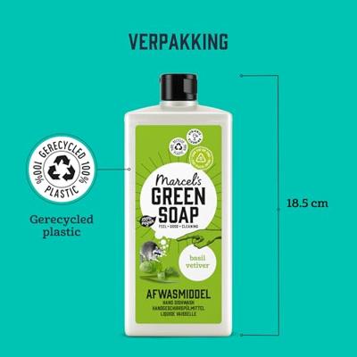Marcel&apos;s Green Soap Afwasmiddel - basilicum & vetiver
