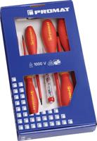 Promat/Tecwerk Schroevendraaierset | 7-delig | sleuf / PH | VDE - 4000828049 - thumbnail