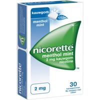 Nicorette Suikervrij Kauwgom 2 mg Menthol Mint - thumbnail