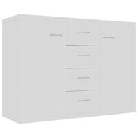 Dressoir 88x30x65 cm bewerkt hout wit - thumbnail