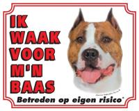 American Staffordshire Terrier Waakbord - thumbnail