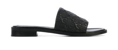 Bronx Dames Slippers in Leder (Zwart) Bronx Dames Slippers in Leder (Zwart)