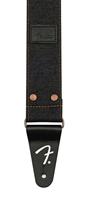 Fender x Wrangler® Riveted Denim Strap Black gitaarband - thumbnail