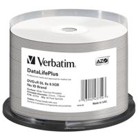 Verbatim DVD + R Double Layer 8,5 GB - 8x brandsnelheid, bedrukbaar, DataLifePlus, 50 Pack Spindle - thumbnail