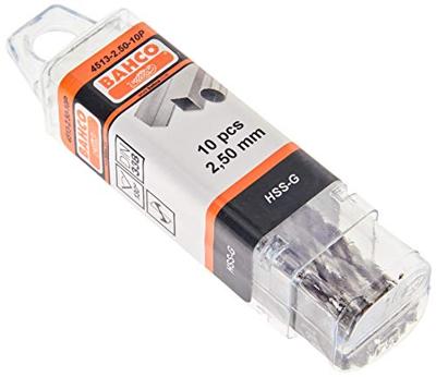 Bahco HSS-G boor | voor metaal | 2.50 mm x 57 mm - 10 stuks - 4513-2.50-10P