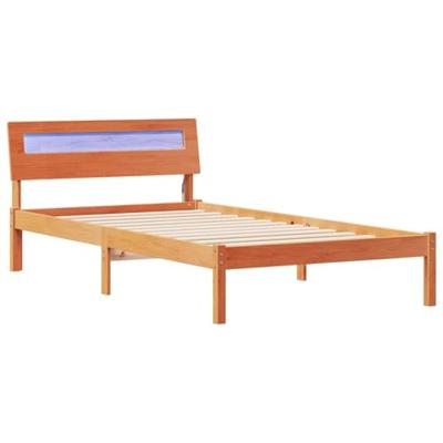 Bedframe Wasbruin 100 x 200 cm Massief grenenhout
