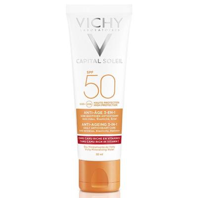Gezichtszonnecrème Vichy VCH00115 Spf 50 3 in 1 Anti-Aging Gezichtszonnecrème Vichy VCH00115 Spf 50 3 in 1 Anti-Aging