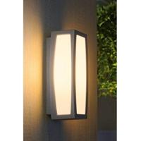 Wandlamp MERIDIAN BOX zilvergrijs 1xE27, met bewegingssensor - thumbnail