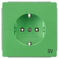 Siemens 5UB1815 Wandcontactdoos met randaarde Delta Groen Schakelmateriaal 1 stuk(s) - thumbnail