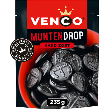 Venco Muntendrop Hard Zoet 235 g bij Jumbo