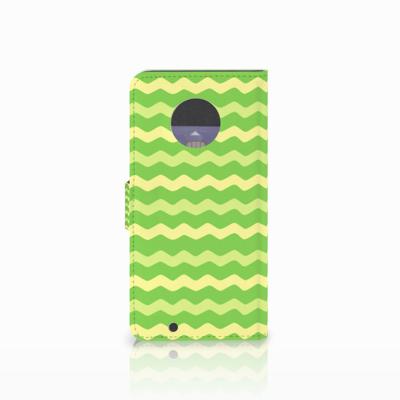 Motorola Moto G6 Telefoon Hoesje Waves Green Motorola Moto G6 Telefoon Hoesje Waves Green