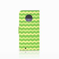 Motorola Moto G6 Telefoon Hoesje Waves Green - thumbnail