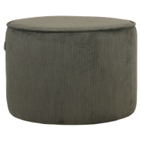 LABEL51 Poef 'Tibo' Rib, kleur Army Green - thumbnail