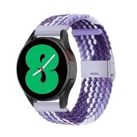 By Qubix - Braided nylon bandje - Lichtpaars/paars - Compatible met Garmin Vivoactive 6 / Vivoactive 5 / Vivoactive 3 - Compatible Garmin bandje - Bandbreedte: 20mm - thumbnail