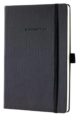 Notitieboek Sigel Conceptum Pure A6 194blz 80gr lijn zwart | 5 stuks Notitieboek Sigel Conceptum Pure A6 194blz 80gr lijn zwart | 5 stuks