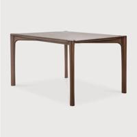 Ethnicraft Eettafel 'PI' Gevernist Teakhout, 140 x 80cm, kleur Bruin - thumbnail