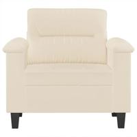 Fauteuil 60 cm microvezelstof beige - thumbnail
