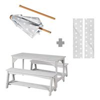 roba Kinder tuinset met parasol (Grijs) - thumbnail