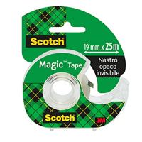 Scotch plakband Magic Tape ft 19 mm x 25 m, blister met dispenser en 1 rolletje - thumbnail