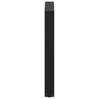 Eettafelpoten 2 st U-vormig 70x(72-73) cm staal zwart