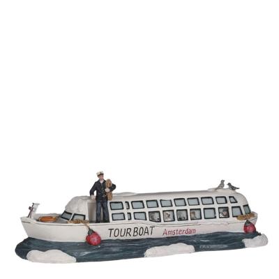 Tour boat l26xw9,5xh8 cm kersthuisje Luville - Luville